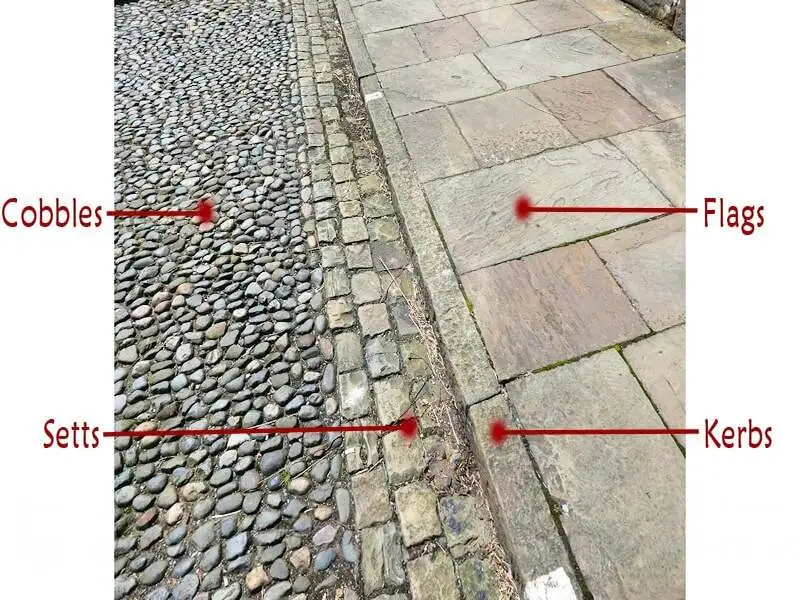 granite cobblestone setts kerbs flagstone